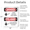 Signmission High Voltage Keep Away Bilingual Danger Sign, Aluminum, 18in W x 24in L, 2PK OS-2PACK-DS-A-1824-VS-1344 - alternate 7